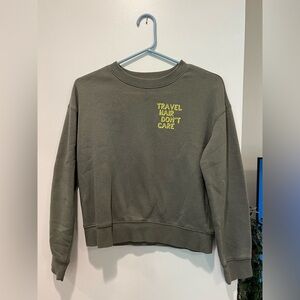 Olive green sweatshirt